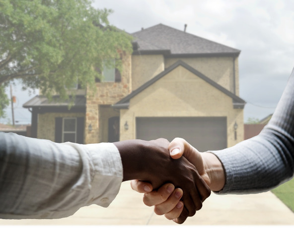 real estate agent handshake